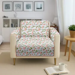 Amazon Basics Printed Quilted Reversible Sofa Topper | 1 Seater