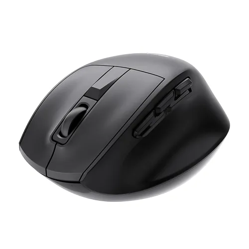Image of Amazon Basics Pro Series 2.4G + Bluetooth + USB Triple Mode Wireless Ergonomic Mouse | 9 Buttons | Adjustable DPI (800–2