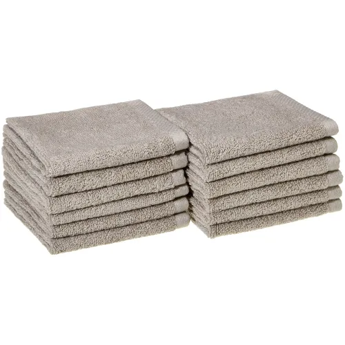 Image of AmazonBasics Quick-Dry Face Towel, Po12