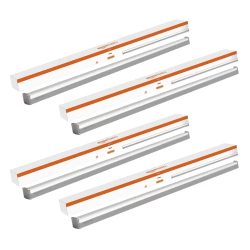 Image of amazon basics - 20W LED Batten, Cool White (Pack of 4)