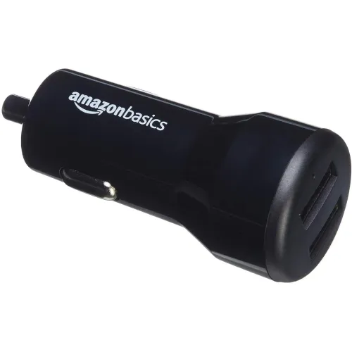 Image of AmazonBasics 4.8A Dual USB Car Charger