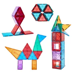 Amazon Brand - Jam & Honey Magnetic Building Blocks (28 Pieces)