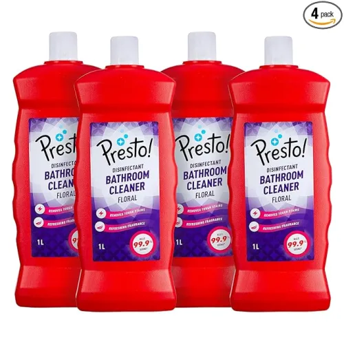 Image of Amazon Brand - Presto! Bathroom Cleaner (1 L X 4 Packs)