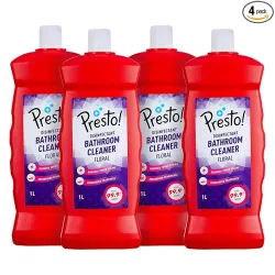 Amazon Brand - Presto! Bathroom Cleaner (1 L X 4 Packs)