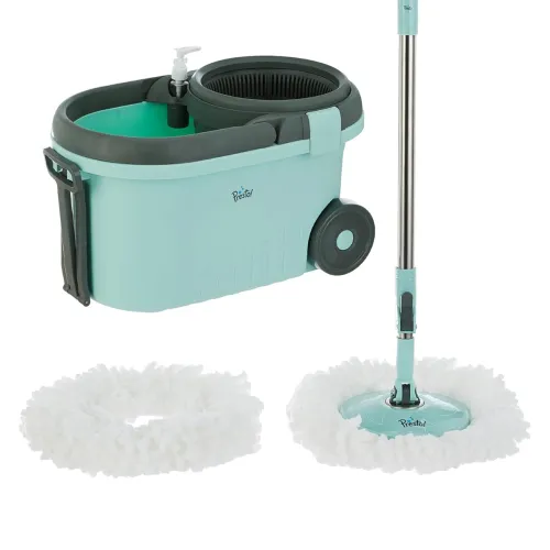 Image of Amazon Brand – Presto! Clean Plastic Spin Mop 
