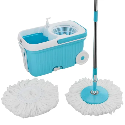 Image of Amazon Brand Presto Elite Plastic Spin Mop with Refills