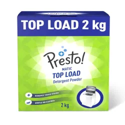 Amazon Brand - Presto Matic Top Load Detergent Powder (2kg)