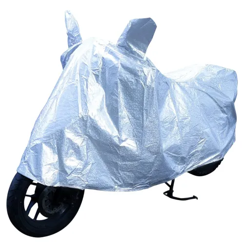Image of Amazon Brand - Solimo 125CC Bike Cover, Silver 