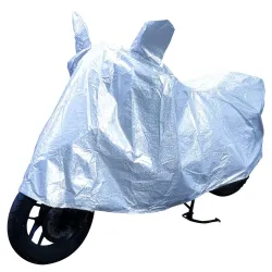 Amazon Brand - Solimo 125CC Bike Cover, Silver 