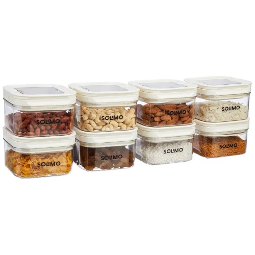 Image of Amazon Brand - Solimo Airtight Plastic Storage Jar