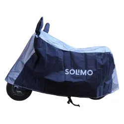 Amazon Brand - Solimo Bike Cover for Honda Activa (Dark Blue & Silver)