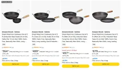 Amazon Brand - Solimo Cookware (Set of 2 ) upto 74% Discount