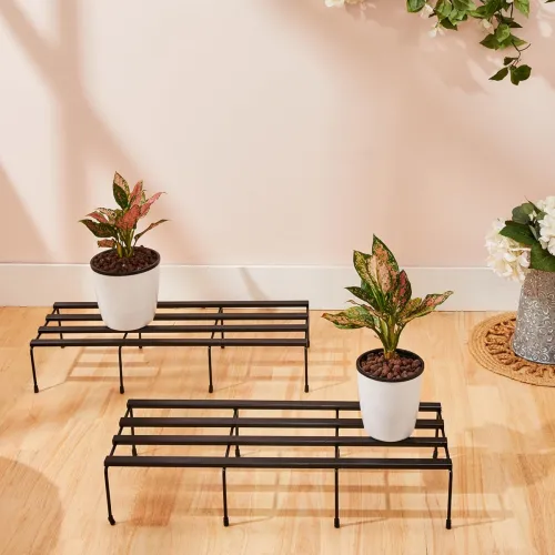 Image of Amazon Brand Solimo Folding Metal Plant Stand (PO2)