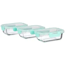 Amazon Brand - Solimo Glass Containers Lunch Boxes