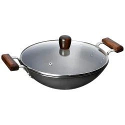 Amazon Brand - Solimo Hard Anodized Aluminium Kadhai26 cm