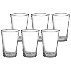Amazon Brand - Solimo Iris Juice Glasses | Set of 6 | 190ml