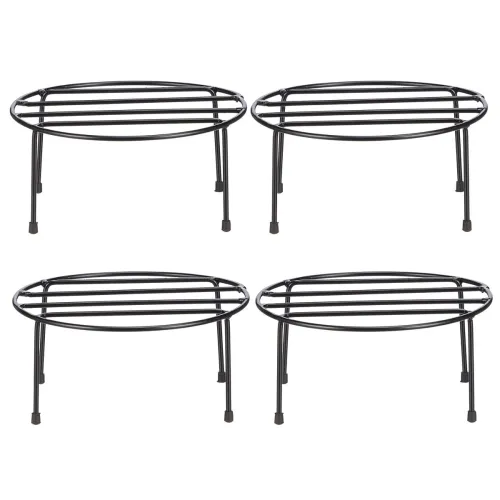 Image of Amazon Brand - Solimo Metal Flower Pot Stand Set of 4