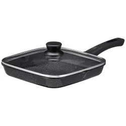 Amazon Brand - Solimo Non Stick Grill Pan 24cm