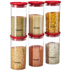 Amazon Brand - Solimo Plastic Storage Jar and Container Set 