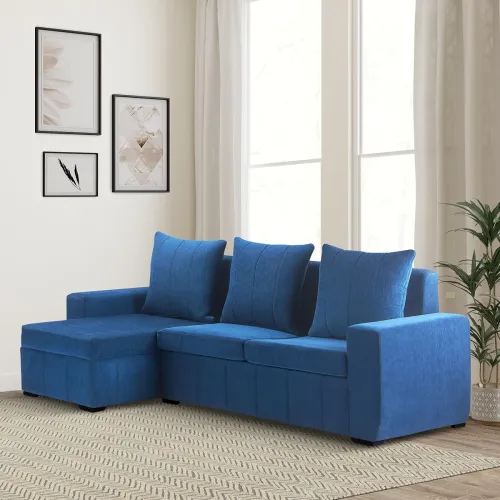 Image of Amazon Brand - Solimo Spyro 4-Seater L-Shape Sofa