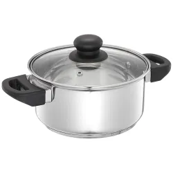 Amazon Brand - Solimo Stainless Steel Dutch Oven 2000 ml