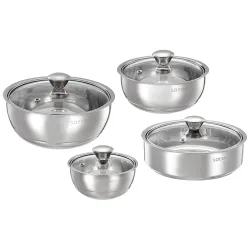 Amazon Brand - Solimo Stainless Steel Insulated Serving Set