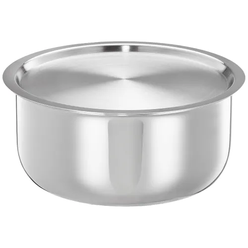 Image of Amazon Brand - Solimo Triply Tope with Stainless Steel Lid | 24cm | 5 L 