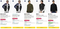 Amazon Brand - Symbol Mens Jackets at minimum 70% Discount