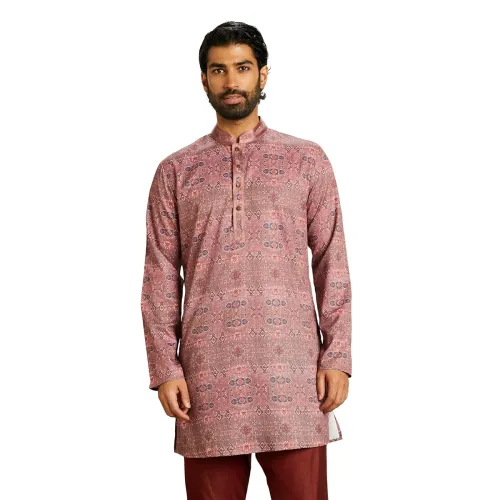 Image of Amazon Brand - Symbol Men's Printed Long Kurta