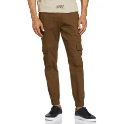 Amazon Brand - Symbol Mens Stretchable Slim Fit Cargo Jogger Pants | Chinos | Casual Trousers