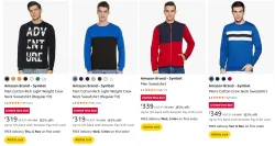 Amazon Brand - Symbol Mens Swatshirts upto 85% Discount