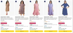 Amazon Brand - Symbol Womens Dresses at minimum 80% Discount