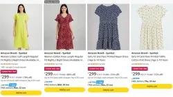 Amazon Brand - Symbol Womens Dresses upto 70% discount 