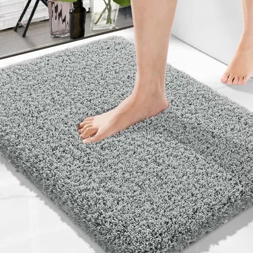 Image of Amazon Brand - Solimo Premium Anti-Slip Microfibre Bathmat (60cm x 40cm)