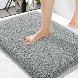 Amazon Brand - Solimo Premium Anti-Slip Microfibre Bathmat (60cm x 40cm)