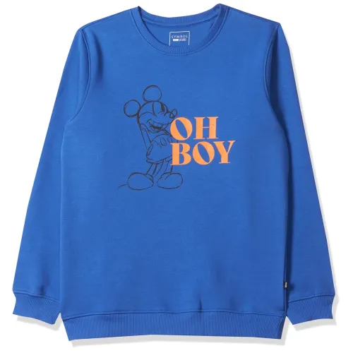 Image of Amazon Brand - Symbol Boys Regular Fit Printed Round Neck Full Sleeves Sweatshirt - 100% Soft & Pure Cotton Original Dis