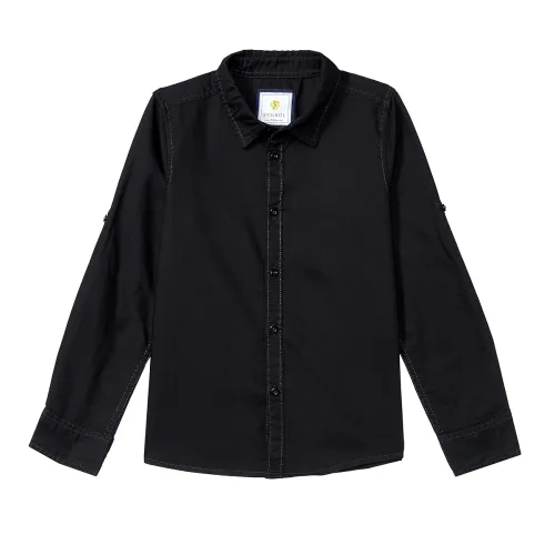 Image of Amazon Brand - Symbol Boys Cotton Solid Casual Shirt (Age 2-14 Years)