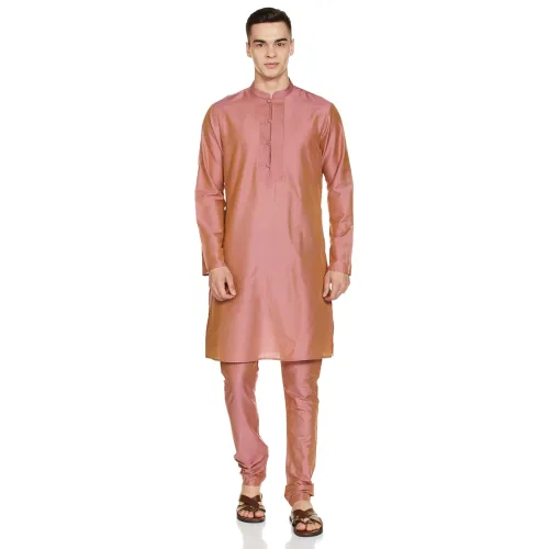 Image of Amazon Brand - Symbol Men Long Kurta & Pyjama Set (2pcs)