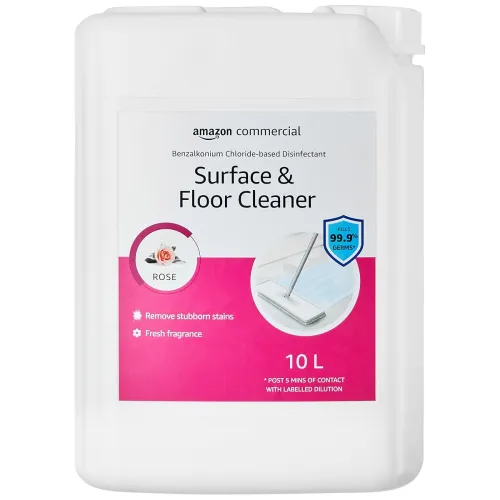 Image of AmazonCommercial Surface&Floor Cleaner-Rose,10 L Pack