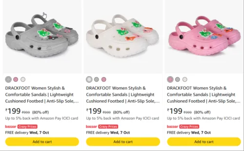 Image of Amazon.in at minimum 80% Discount
