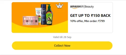 Image of Amazon Rewards : Upto ₹150 Cashback on Beauty Products
