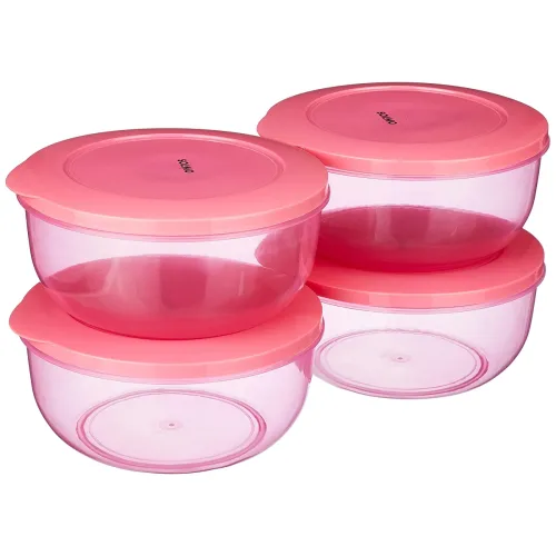 Image of Amazon Solimo 1900ml Stackable Round Container Set
