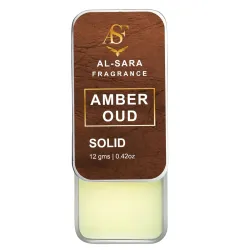 Amber Oud Solid Perfume Warm Woody Fragrance 12g