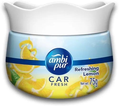 Image of Ambipur Refreshing Lemon Car Freshener Gel Car Freshener Diffuser Refreshing Lemon Car Freshener Gel (75 g)