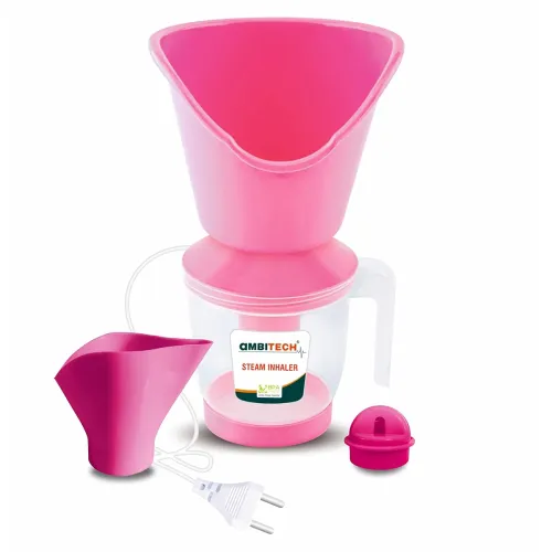 Image of AmbiTech 3 in 1 Steamer with 1 Year Replacement Warranty Steam Inhaler Facial Vaporizer for Cold & Cough| Multi Colour