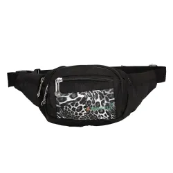 Ambitieux Travel Waist Bag for Men Women/Fanny Pack with 4-Zipper Pockets! Waist Pouch for Men Women, Phone Bag, (Black)