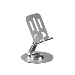 AMBLIC Mobile Holding Tabletop Stand Cell Phone Mount with 360° Heavy Rotational Base Stable Metalic Round Base Mobile H