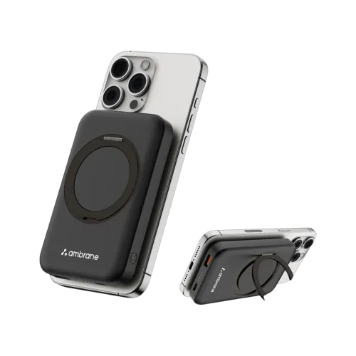 Image of Ambrane 10000 mAh 22.5 W Wired & Wireless With MagSafe Compact Pocket Size Power