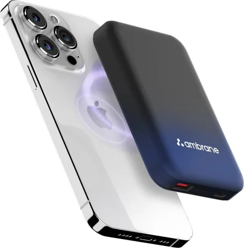 Image of Ambrane 10000 mAh 22.5 W Wireless With MagSafe Power Bank  
