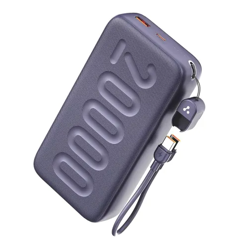 Image of Ambrane 20000mAh Powerbank with Built-in Type-C Cable